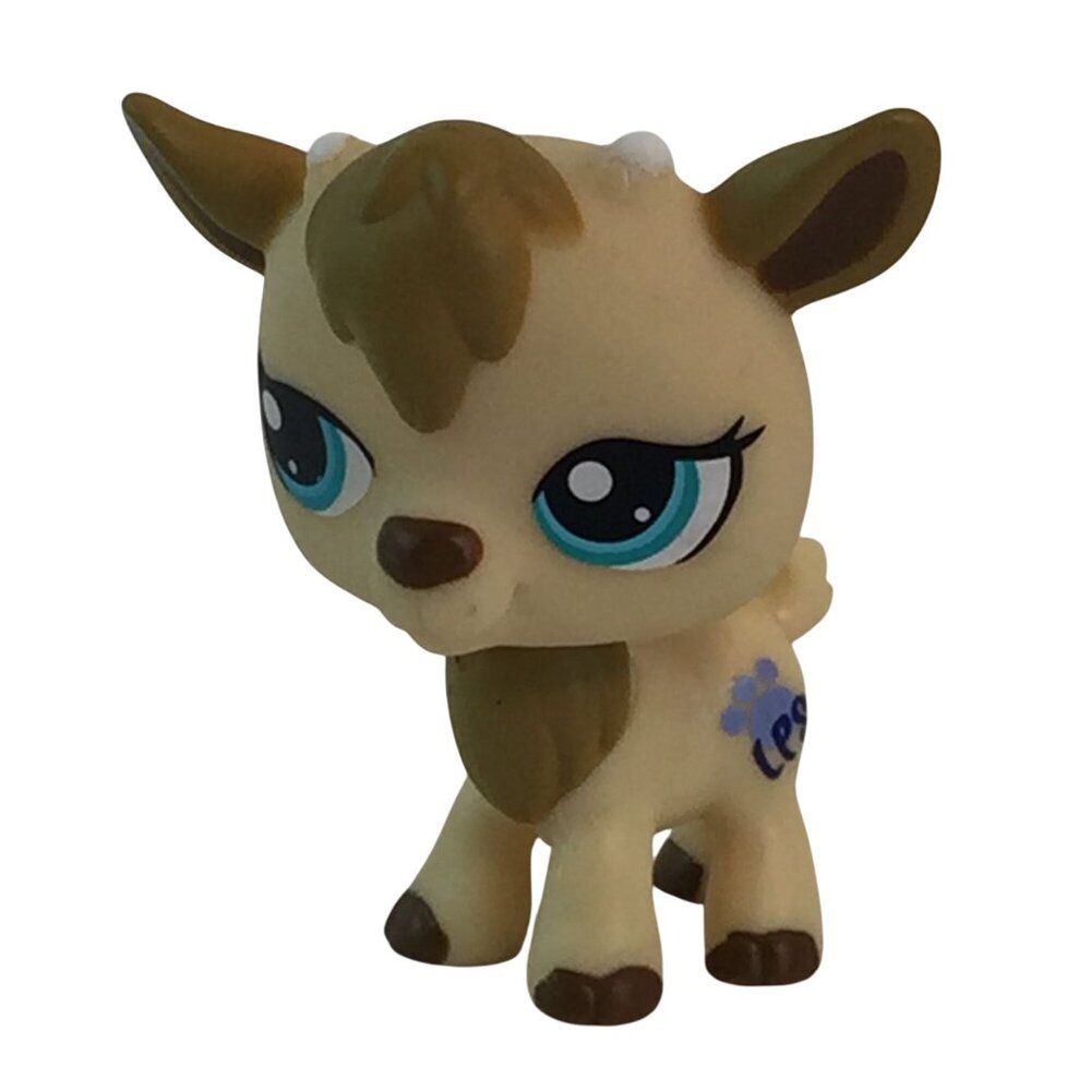 Littlest Pet Shop LPS #1316 Goat Tan with‎ Blue Eyes